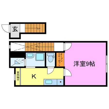 KSコーポ宇川の物件間取画像